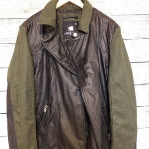 American Stitch Faux Leather Jacket Size Med Men